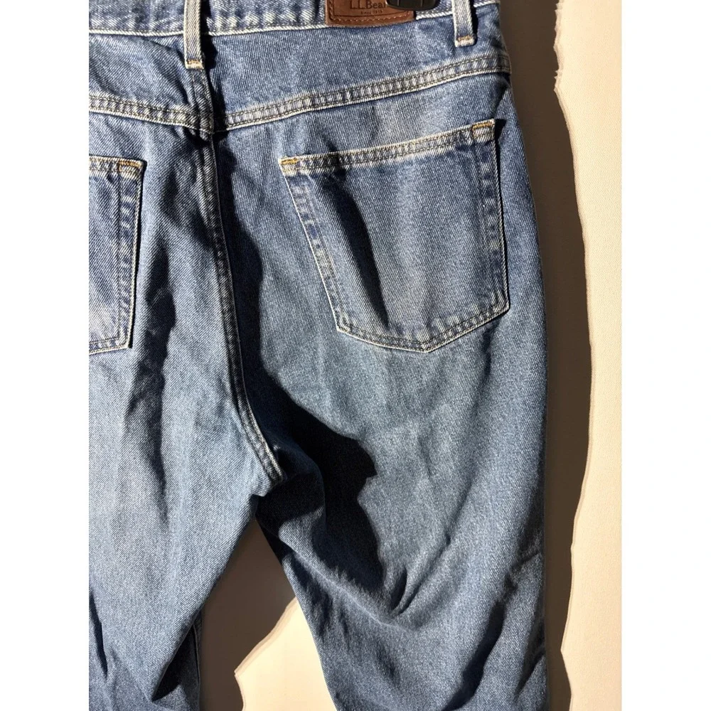 LL Bean Jeans 32x32 Classic Fit Denim Pants Blue Cotton Everyday Casual Straight